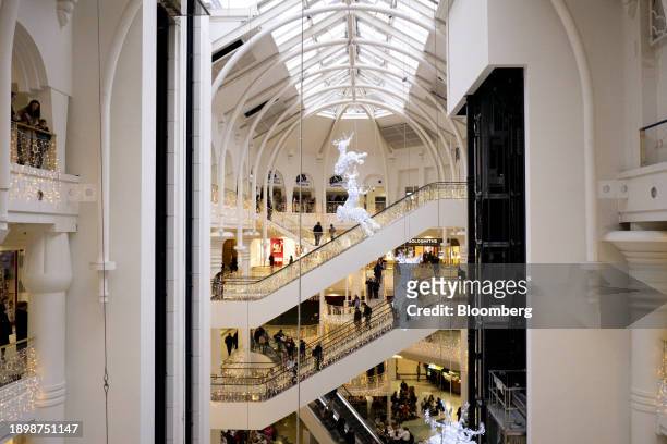 The Victoria Place shopping center in Woking, UK, on Tuesday, Dec. 19, 2023. Woking became the first of three councils last year to issue a so-called...