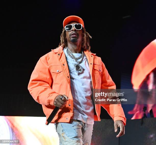 Lil Jon performs onstage during 2023 V-103 Winterfest: Celebrating 50 Years of Hip Hop at State Farm Arena on December 15, 2023 in Atlanta, Georgia.