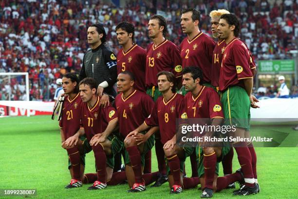 June 12: Portugal Team Group Vitor Baia, Fernando Couto, Dimas Teixeira, Jorge Costa, Abel Xavier, Rui Costa, Nuno Gomes, Sergio Conceicao, Jose Luis...