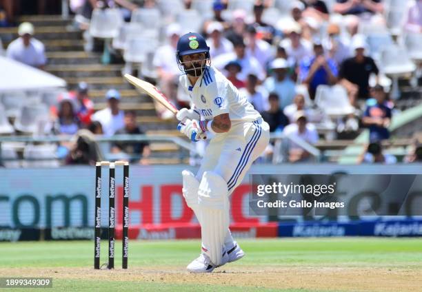 Virat Kohli of India during day 2 of the 2nd Test match between South Africa and India at Newlands Cricket Ground on January 04, 2024 in Cape Town,...