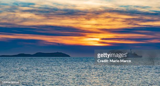 sunset in ibiza - café del mar spanien bildbanksfoton och bilder