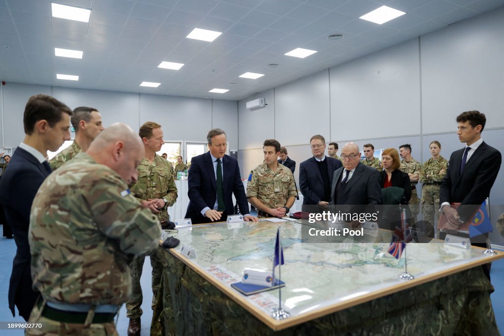 UK Foreign Secretary David Cameron Visits Kosovo