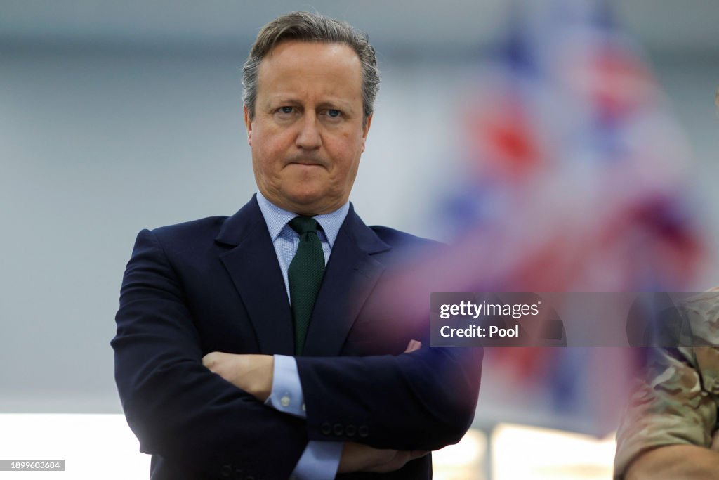 UK Foreign Secretary David Cameron Visits Kosovo