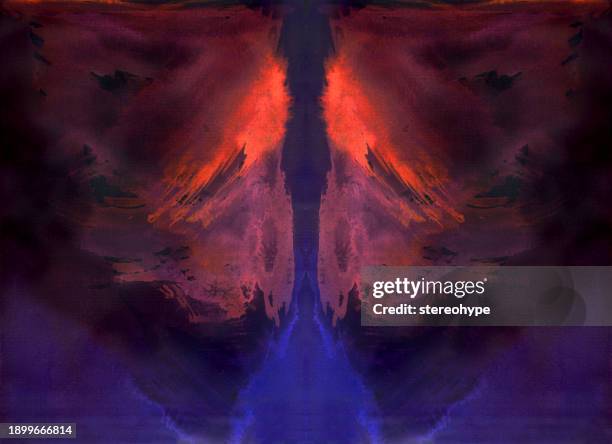 stockillustraties, clipart, cartoons en iconen met dark rising - abstract expressionisme