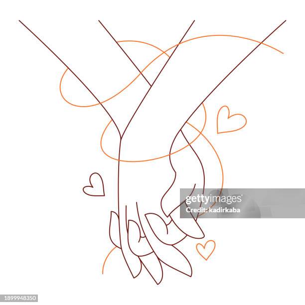 ethnicity lovers holding hands, friendship, attachment, handshake, holding tightly, love, compassion, marry, the story of people of different ethnicities holding hands. - encouragement icon stock illustrations