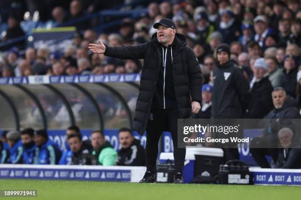 Wayne Rooney, Manager of Birmingham City, reacts during the Sky Bet Championship match between Leeds United and Birmingham City at Elland Road on...