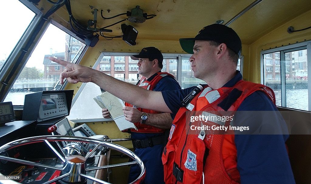 U.S. Coast Guard On Patrol In Virginia