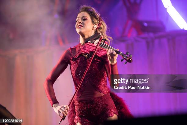 American Violinist Lindsey Sterling at the Auditorium Theater In Chicago, Ilinois, December 31, 2023.