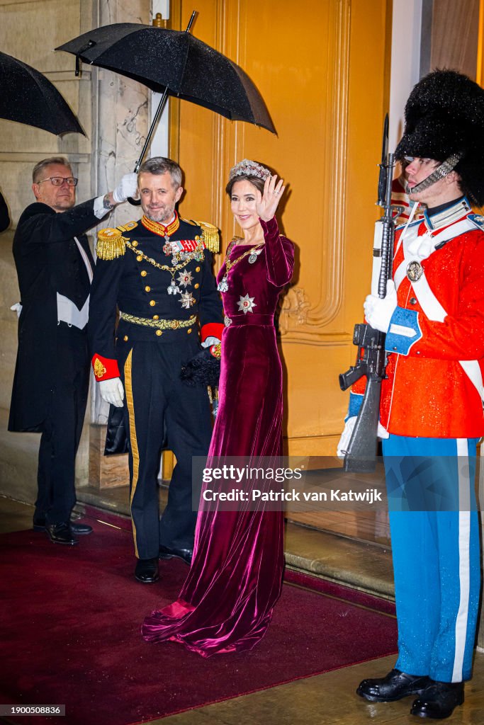 Danish Royal Family Attend New Year Reception At Amalienborg Palace