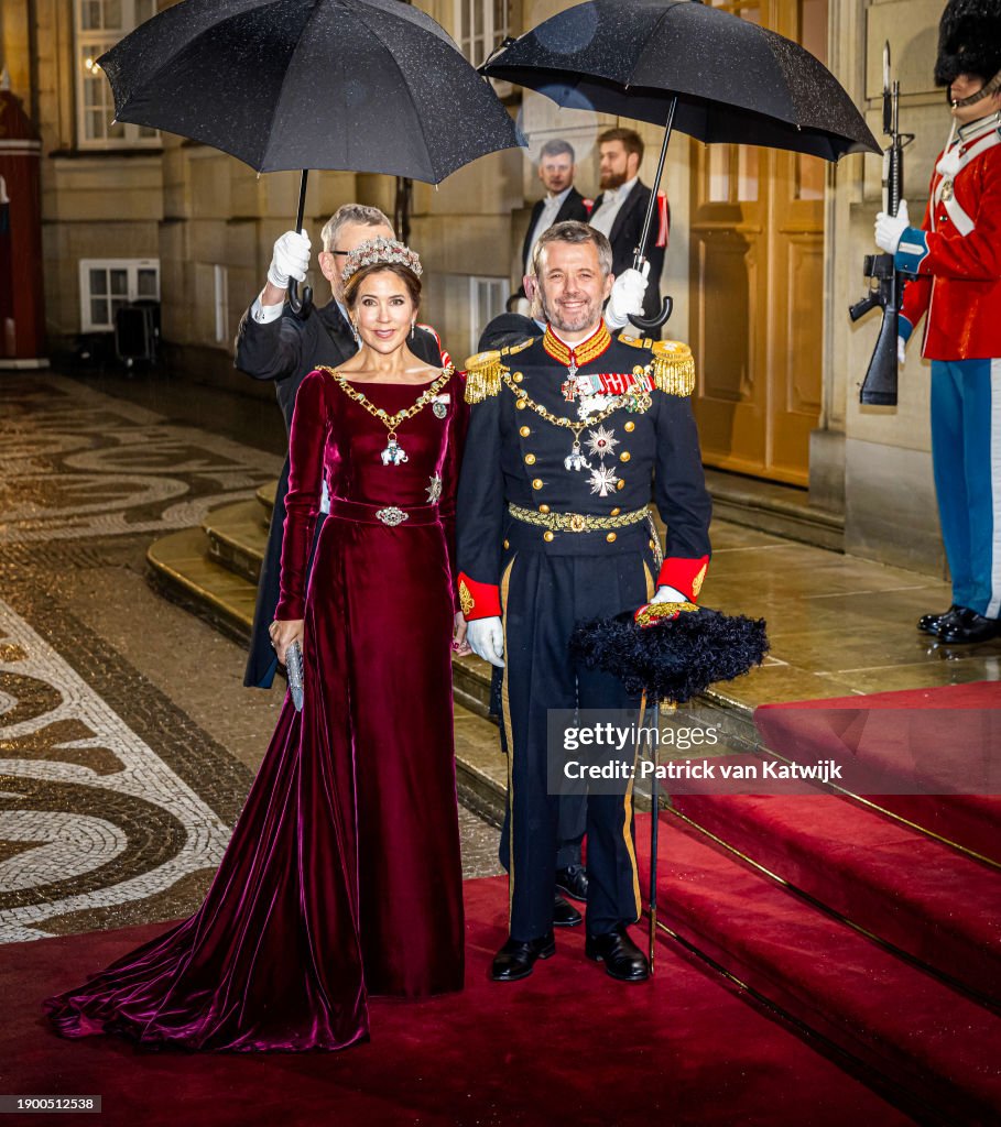Danish Royal Family Attend New Year Reception At Amalienborg Palace