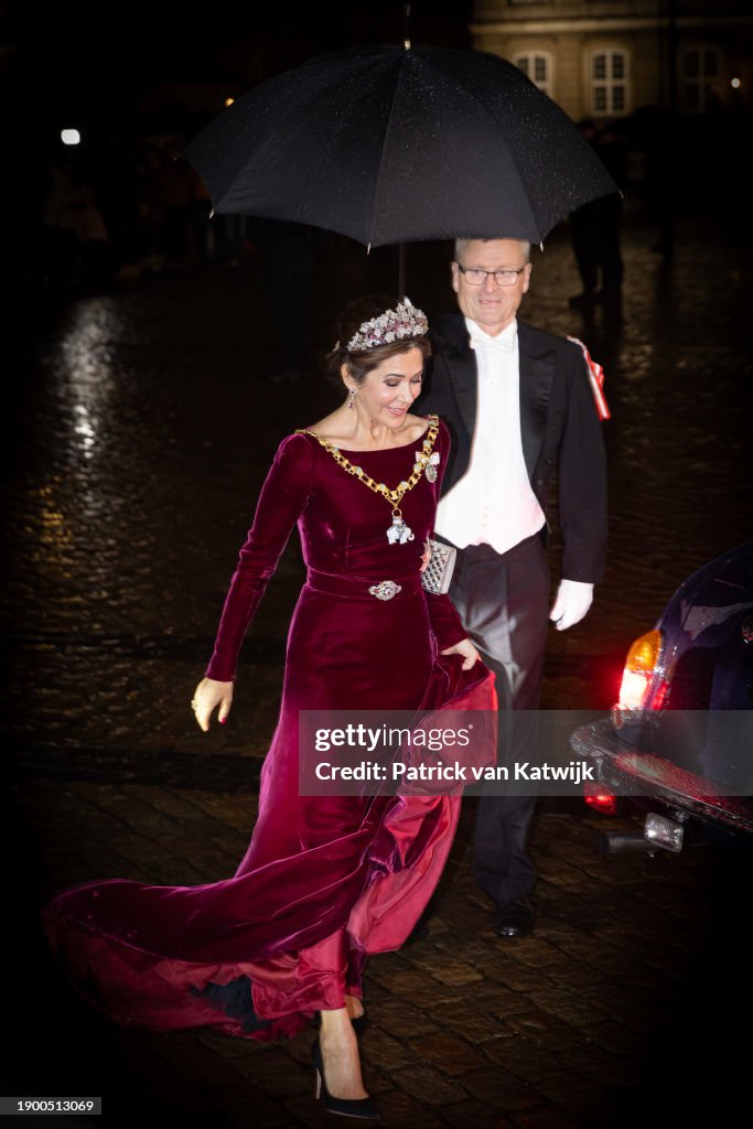 Danish Royal Family Attend New Year Reception At Amalienborg Palace