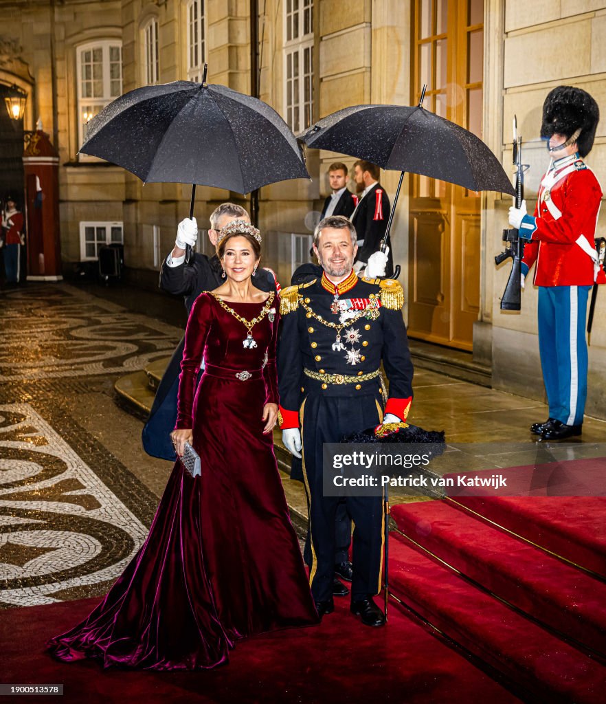 Danish Royal Family Attend New Year Reception At Amalienborg Palace