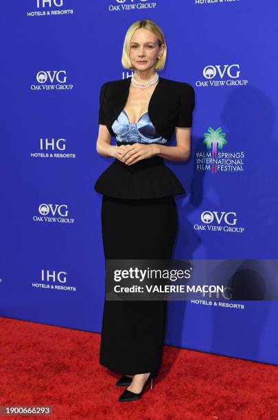 Recipient of the International Star Award - Actress for "Maestro" British actress Carey Mulligan arrives for the 35th Annual Palm Springs...