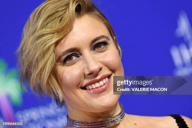 Recipient of Director of the Year Award for "Barbie" US director Greta Gerwig arrives for the 35th Annual Palm Springs International Film Festival...