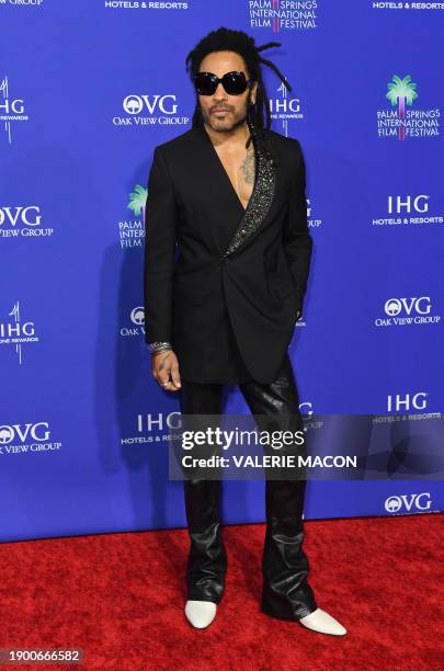 Singer-songwriter Lenny Kravitz arrives for the 35th Annual Palm Springs International Film Festival Awards Gala at the Convention Center in Palm...