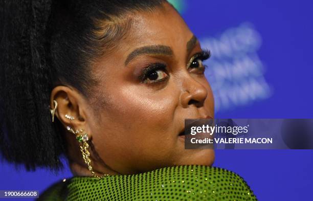 Actress Taraji P. Henson arrives for the 35th Annual Palm Springs International Film Festival Awards Gala at the Convention Center in Palm Springs,...
