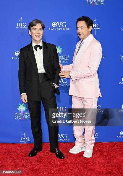 Cillian Murphy and Robert Downey Jr. at the 2024 Palm Springs... News ...