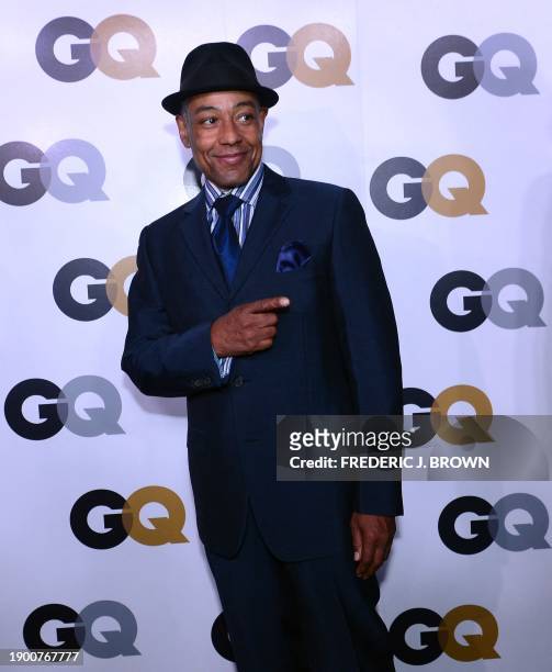 Giancarlo Esposito poses on arrival for the GQ Men of the Year Party at Chateau Marmont on Sunset Blvd., in Hollywood, California, on November 13,...