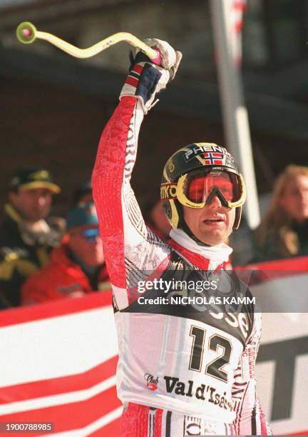 - photo datée du 10 décembre 1995 à Val D'Isère, du skieur norvégien Atle Skaardal, lors de la Coupe du monde de Super-G. Atl Skaardal, 31 ans, a...