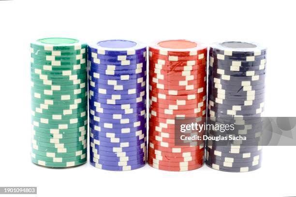 casino poker chips - world series of poker stock pictures, royalty-free photos & images