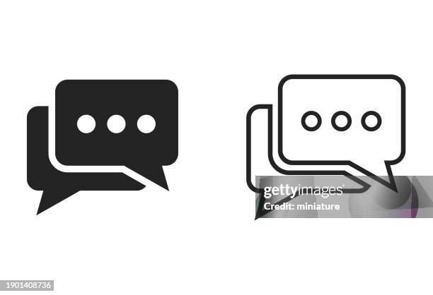speech bubble icons - multimedia background stock illustrations