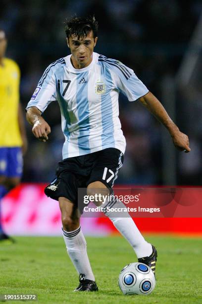 Argentina Jesus Datolo during the World Cup Qualifier match between Argentina v Brazil on September 5, 2009