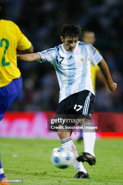 Argentina Jesus Datolo during the World Cup Qualifier match between Argentina v Brazil on September 5, 2009