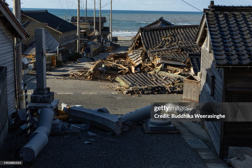 New Year's Day Earthquake And Tsunami Hits Japan