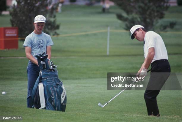 American golfer Wes Ellis pictured during a practice round ahead of the PGA Championship at the Columbine Country Club in Colorado, July 18th 1967.