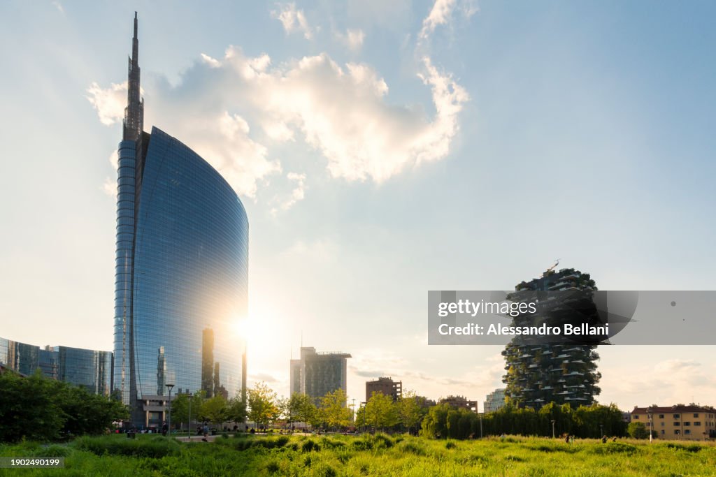 The skyline of Porta Nuova business district of Milan