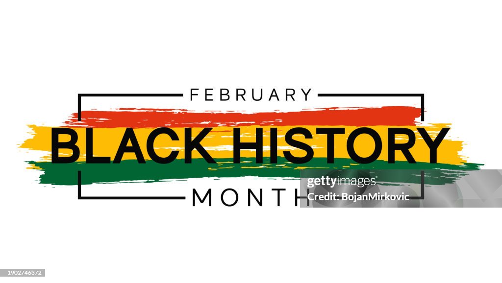 Black History Month banner, background design. Vector