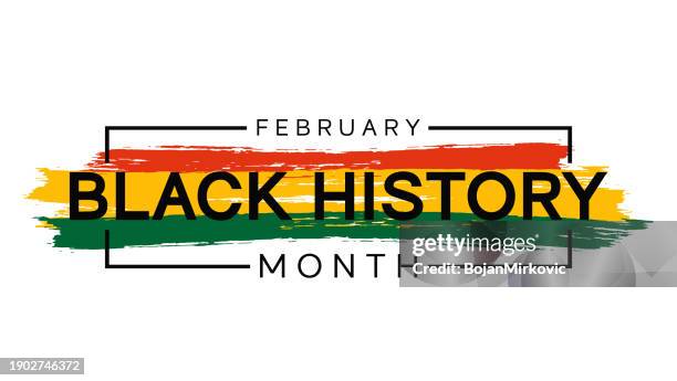 black history month banner, background design. vector - african american history stock illustrations