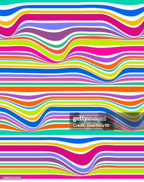 coloured distorted stripes - slide background stock illustrations
