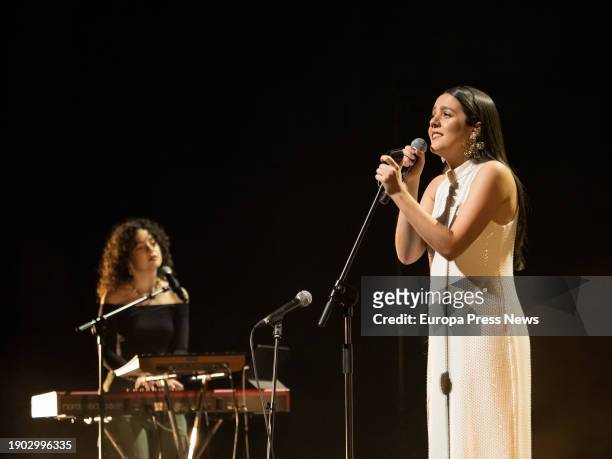 The singer Valeria Castro performs at the Actual Festival, in Riojaforum, on 02 January, 2024 in Logroño, La Rioja, Spain. In Logroño it is already a...
