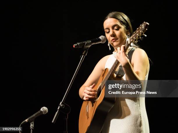 The singer Valeria Castro performs at the Actual Festival, in Riojaforum, on 02 January, 2024 in Logroño, La Rioja, Spain. In Logroño it is already a...