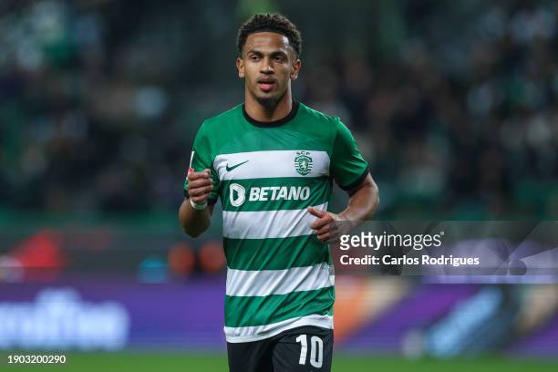 Marcus Edwards of Sporting CP during the Liga Portugal Betclic match between Sporting CP and GD Estoril at Estadio Jose Alvalade on January 5, 2024...