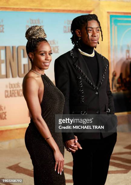 Actor RJ Cyler arrives for Sony's premiere of "The Book of Clarence" at the Academy Museum in Los Angeles, on January 5, 2024.