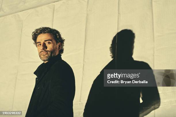 Oscar Isaac of 'Star Wars: The Rise of Skywalker' is photographed for New York Times on December 3, 2019 in Pasadena, California.