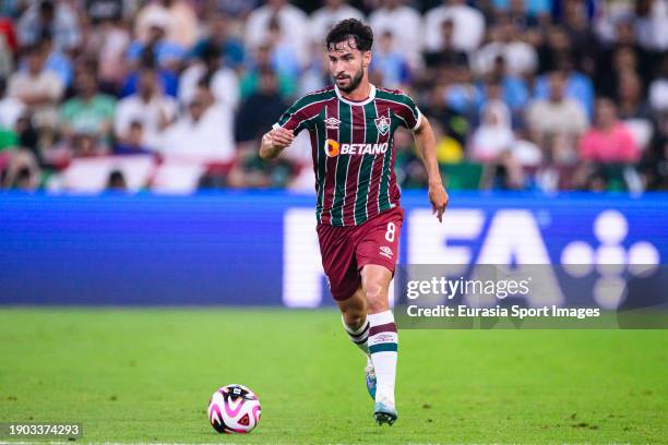 Matheus Martinelli of Fluminense in action during the FIFA Club World Cup Final match between Manchester City and Fluminense at King Abdullah Sports...