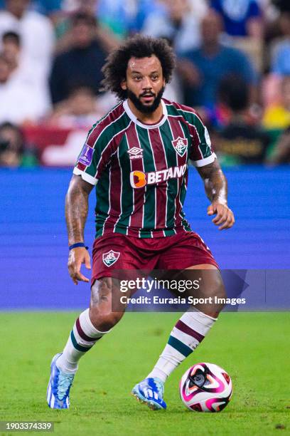 Marcelo Vieira of Fluminense controls the ball during the FIFA Club World Cup Final match between Manchester City and Fluminense at King Abdullah...