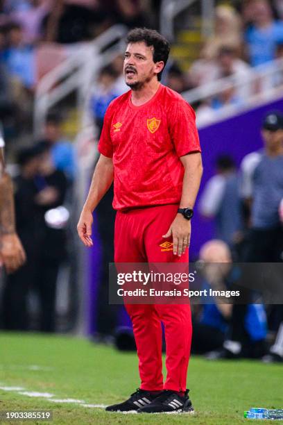 Fluminense Head Coach Fernando Diniz Silva during the FIFA Club World Cup Final match between Manchester City and Fluminense at King Abdullah Sports...