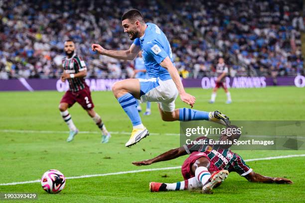 Marlon Santos of Fluminense during the FIFA Club World Cup Final match between Manchester City and Fluminense at King Abdullah Sports City on...