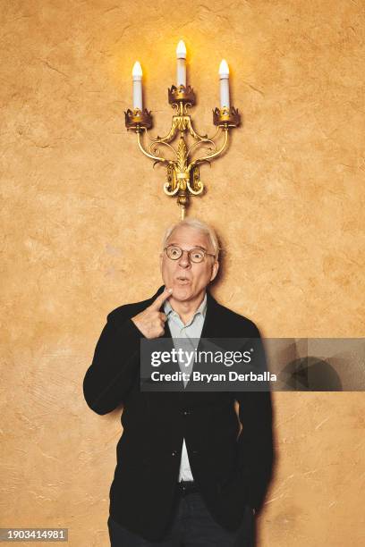 Actor/comedian Steve Martin is photographed for New York Times on May 5, 2018 at Beacon Theatre in New York City. PUBLISHED IMAGE.