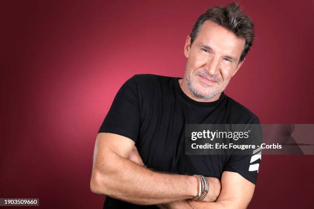 Host Benjamin Castaldi poses during a portrait session in Paris, France on .