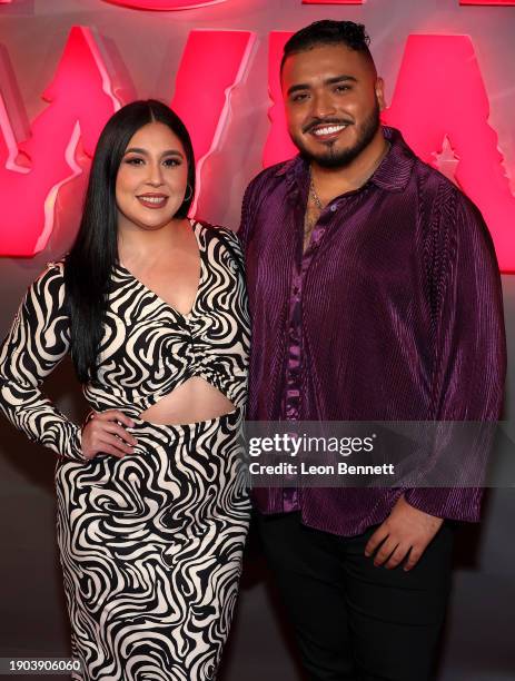 Maritza Garcia and Noe Zepeda attend a special NIGHT SWIM event, Presented by Universal Pictures, at Skybar on January 02, 2024 in West Hollywood,...