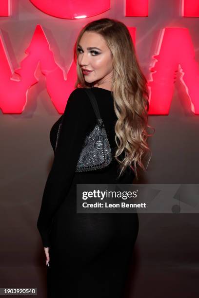 Kendra Sunderland attends a special NIGHT SWIM event, Presented by Universal Pictures, at Skybar on January 02, 2024 in West Hollywood, California.