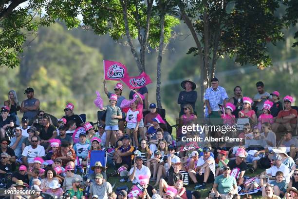 General view is seen during the BBL match between Sydney Sixers and Brisbane Heat at Coffs Harbour International Stadium, on January 03 in Coffs...