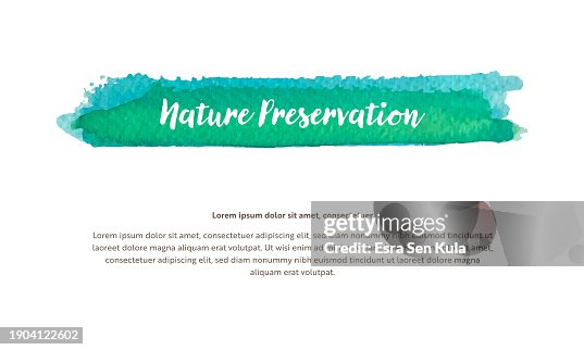 A vector design template related to environmental issues. It includes a watercolor-brushed highlighted title with Nature Preservation written in the headline. A vector design template related to environmental issues. It includes a watercolor-brushed highlighted title with Nature Preservation written in the headline.