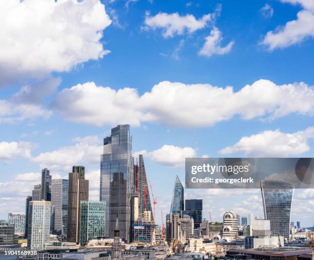 london's financial centre - heron tower stock pictures, royalty-free photos & images