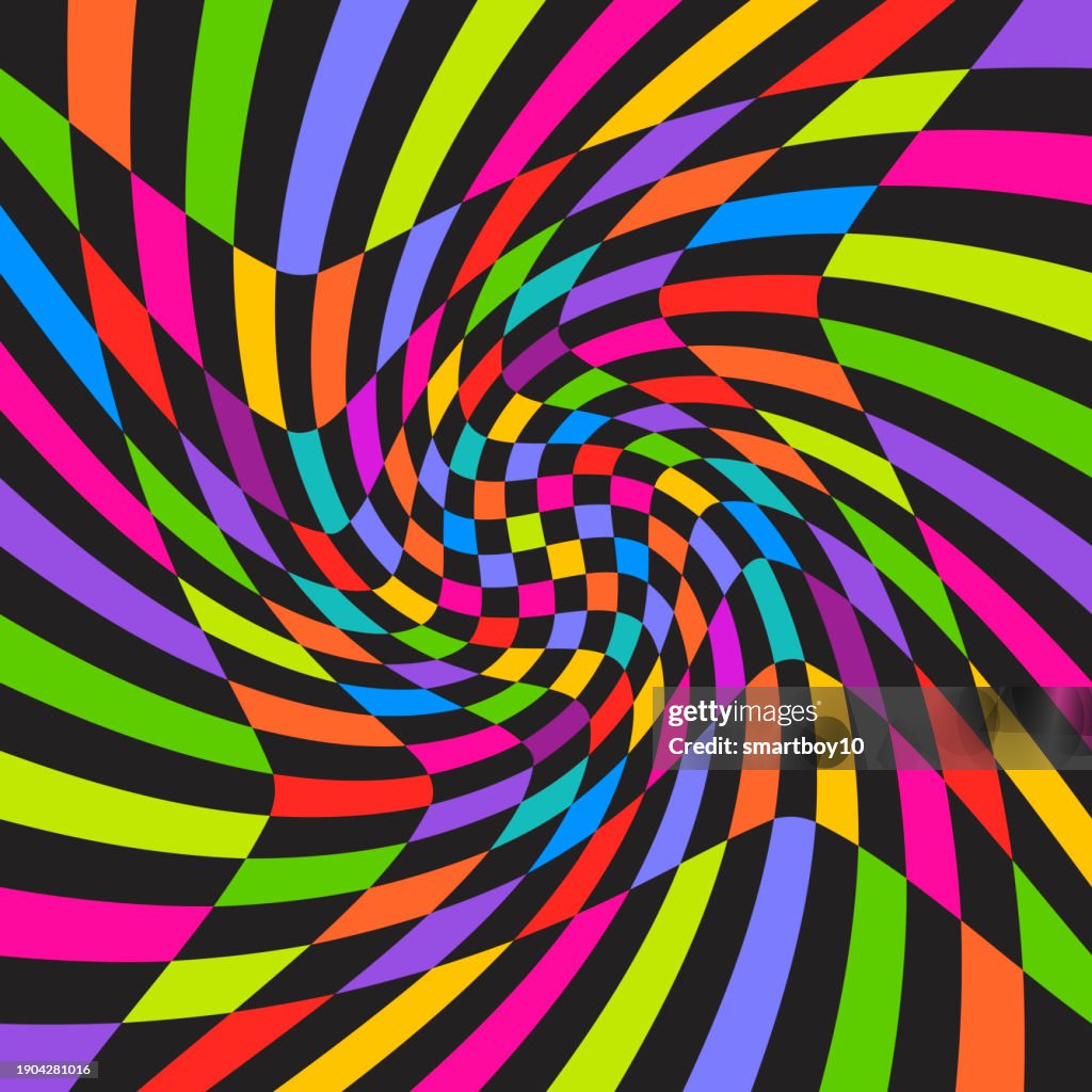 Checker Pattern Distorted High-Res Vector Graphic - Getty Images